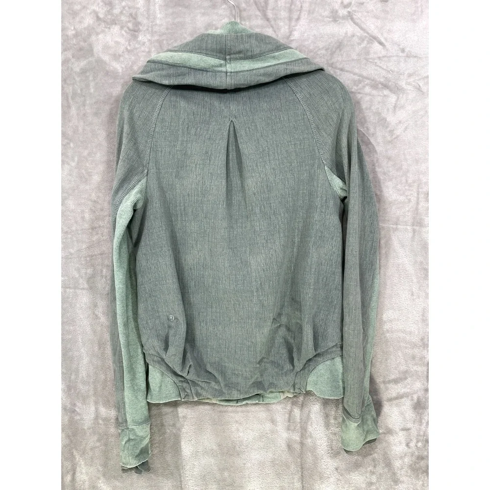 Lululemon To Class Jacket Size 6 Burlap Textured Sage Green Deep Shore